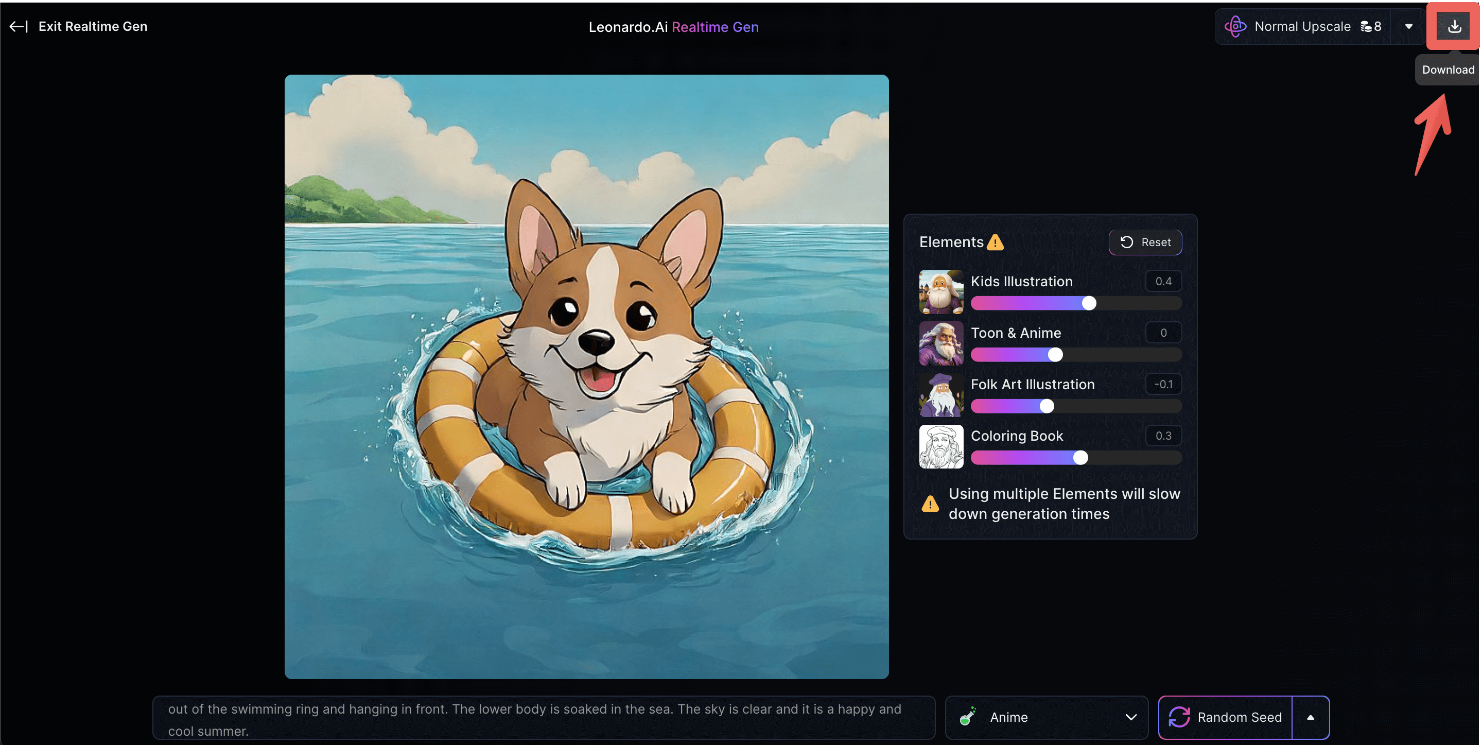 Leonardo AI Realtime Generation